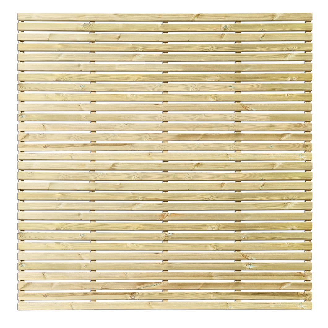Tempo Slatted Fence Panels - 1800mm Width - Contemporary Garden